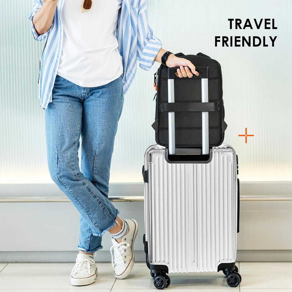 Camera Backpack for Photographers - Compact 15L Camera Bag with 15.6 Inch Laptop Compartment - Side Access Quick Draw - Anti-Theft Hidden Pocket Tripod Holder Rain Cover - TB04 Black