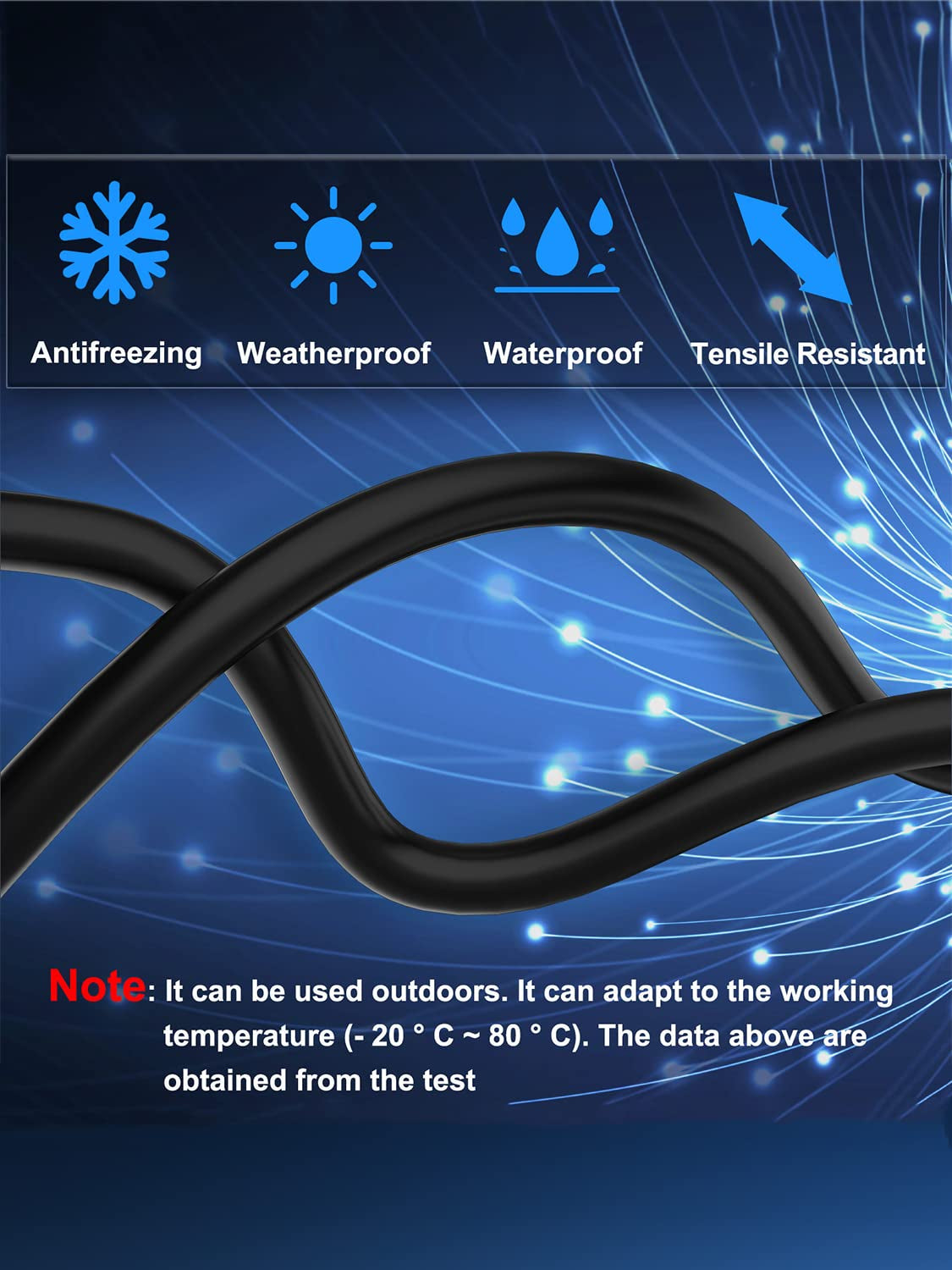 Cat 8 Ethernet Cable 3 Ft-5Pack,Rj45 40Gbps 2000Mhz Patch Cord, Indoor&Outdoor High Speed Network Cable, 26AWG Heavy Duty Direct Burial Shielded SFTP Lan Wire, in Wall&Weatherproof for Router Black